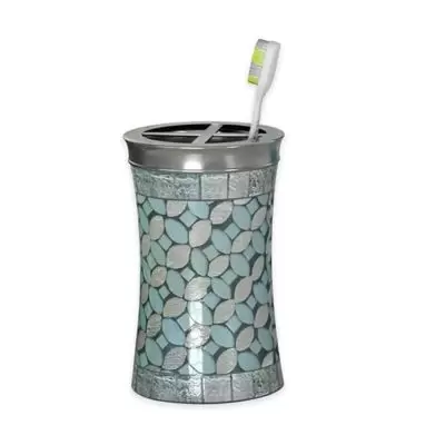 NuSteel Sea Foam Toothbrush Holder in Mosaic
