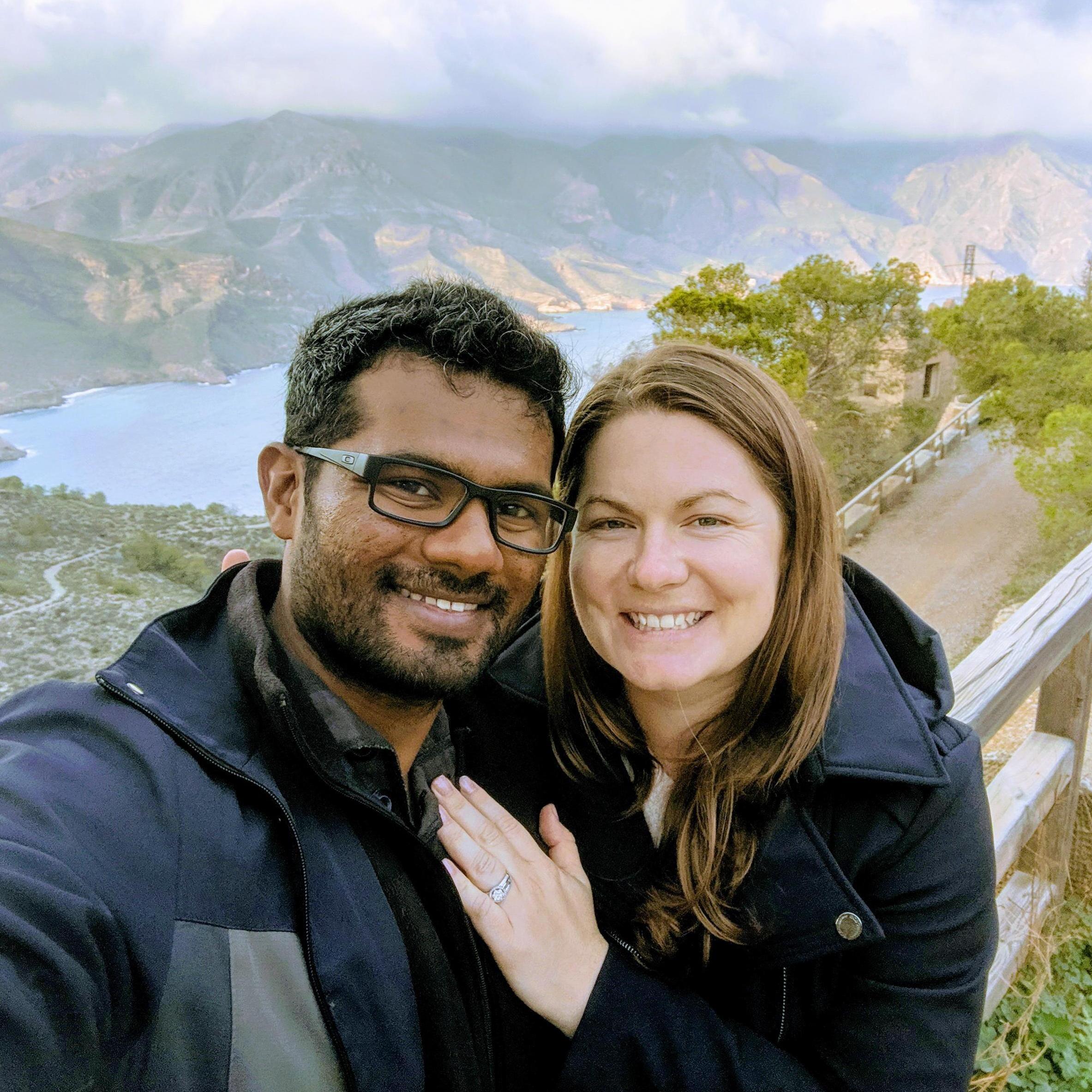 The proposal spot - a deserted military fort on a mountaintop in Southern Spain