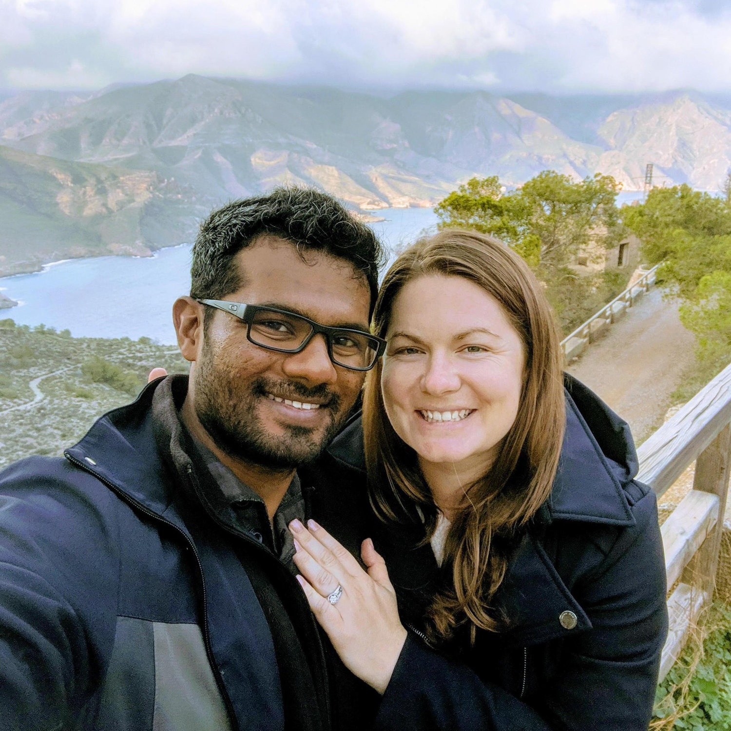 The proposal spot - a deserted military fort on a mountaintop in Southern Spain