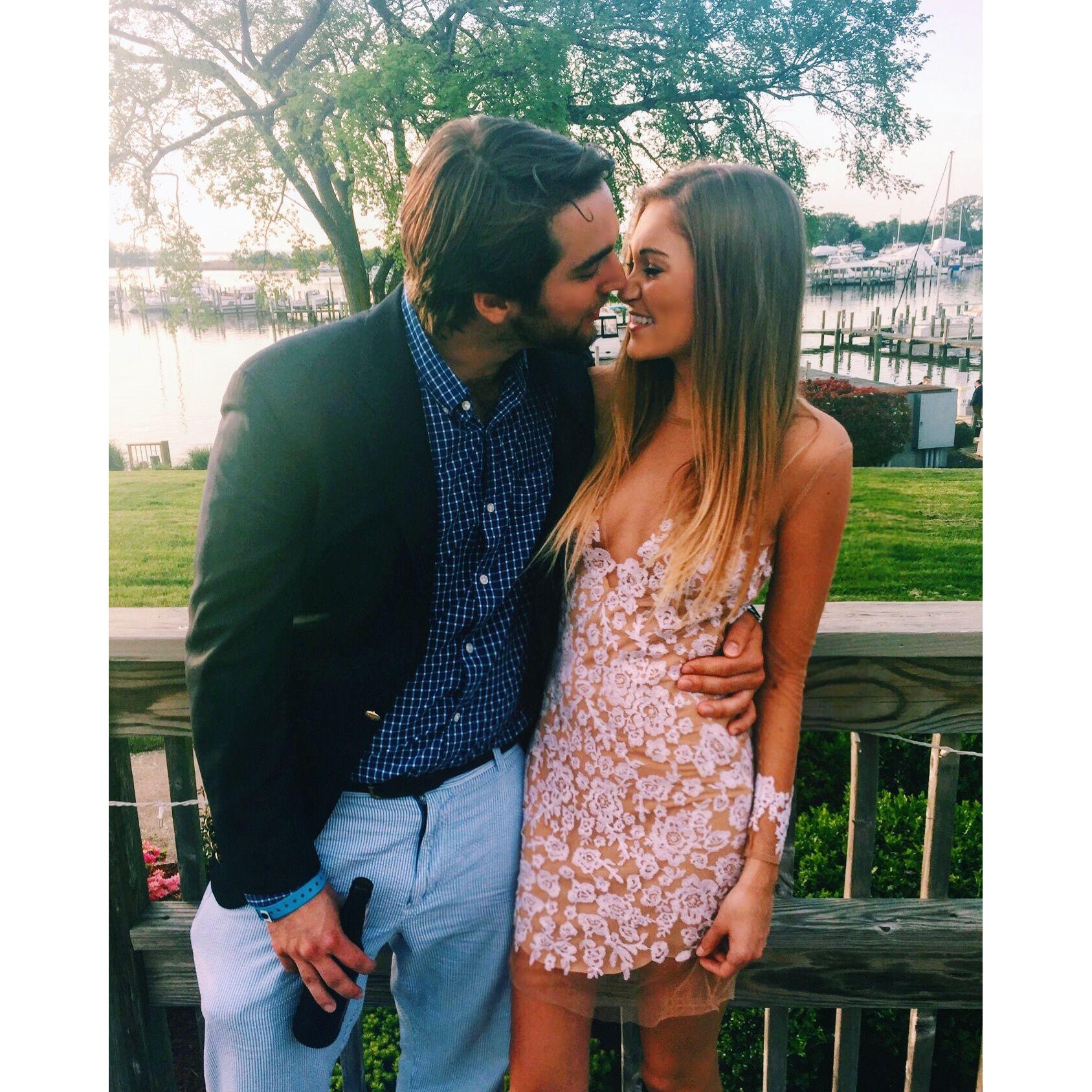 Lindsay & Ben attending Alpha Chi Sorority Formal, Washington College - April 2017
