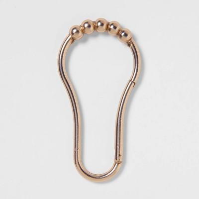 V Hook Shower Curtain Rings Brushed Nickel - Made By Design™
