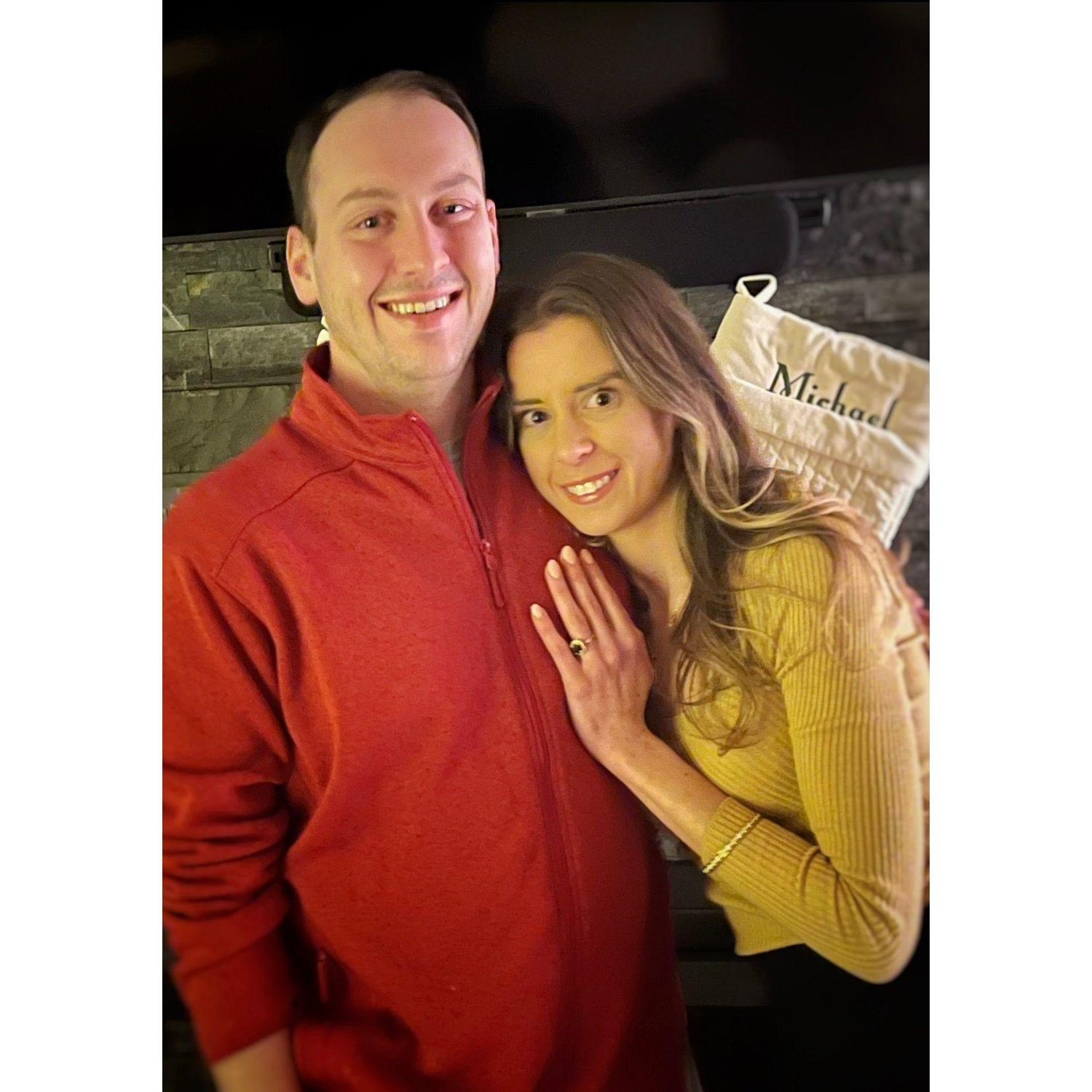 The day we got engaged! Christmas 2022 in Whitefish, Montana