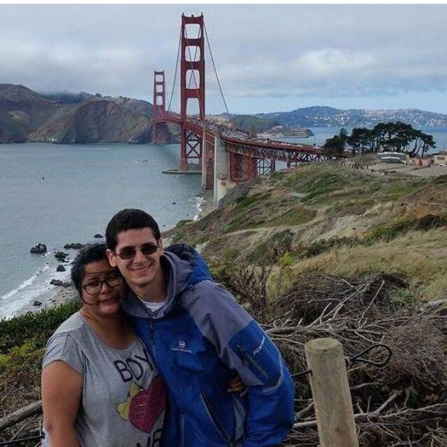 Golden Gate bridge. One of the best place we ever visited and also it’s his first time to fly. 🌉
