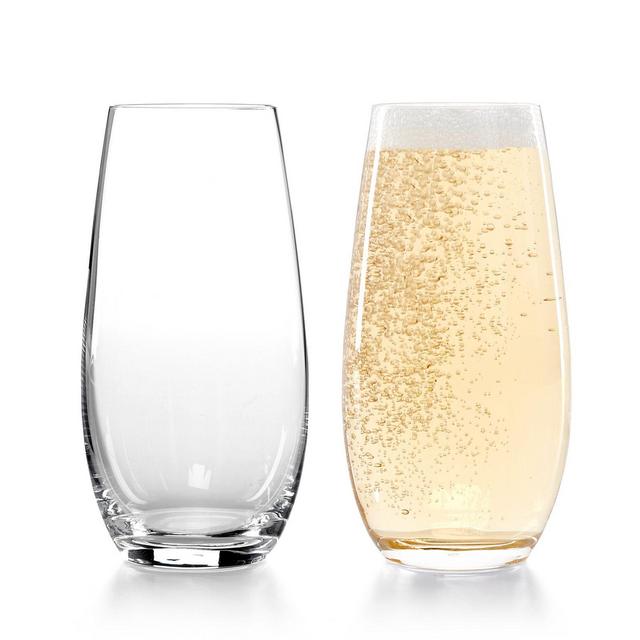 Riedel Stemless O Champagne Glass, Set of 2