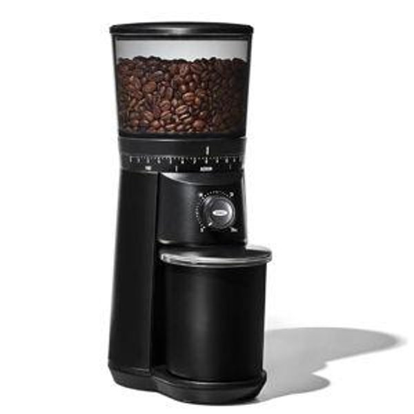Coffee Grinder - OXO Brew Conical Burr Grinder - Matte Black, Stainless Steel Burrs, One-Touch Automatic Smart Grind