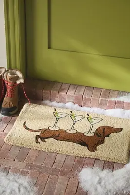 Martini Dog Printed Coir Doormat