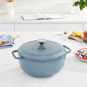 Lodge 6-Quart Enameled Dutch Oven (Storm Blue)
