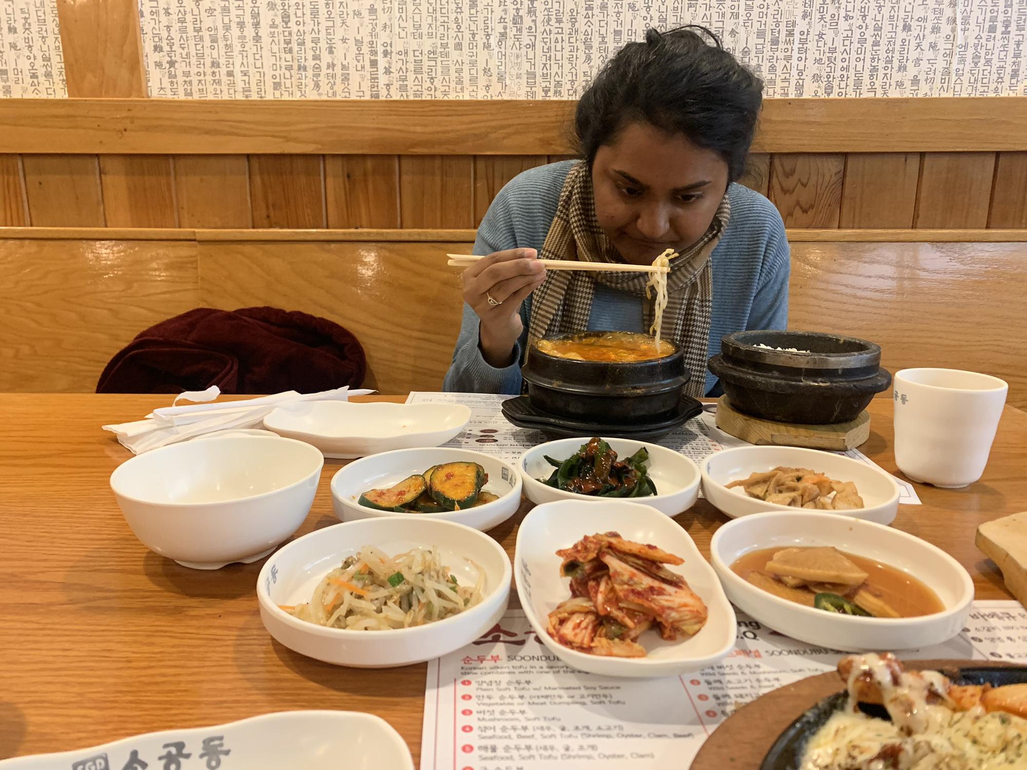 The big meal following the big hike