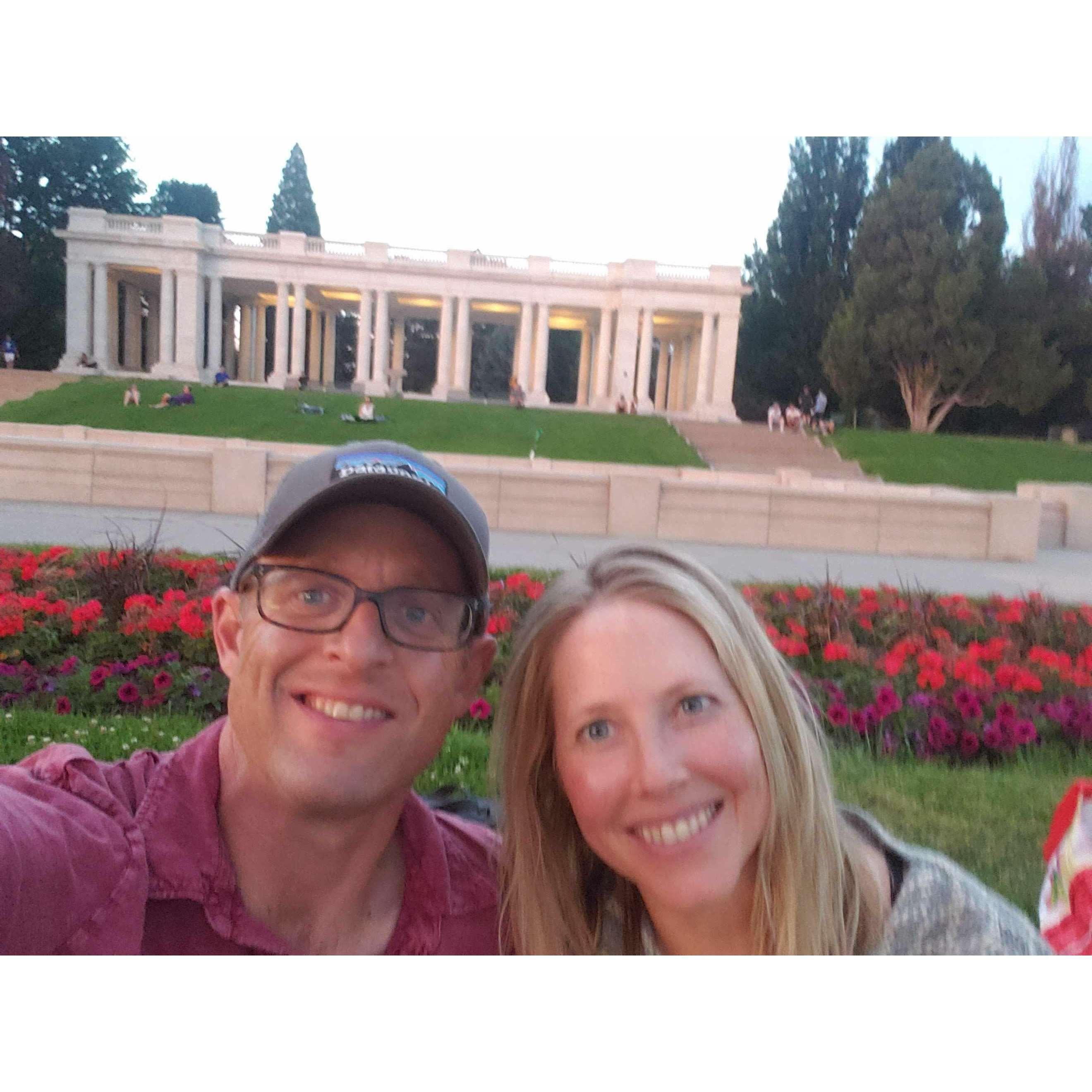 Covid picnic at Cheeseman Park in Denver - July 2020