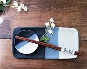 Handmade Ceramic Sushi/Serving Plate with...