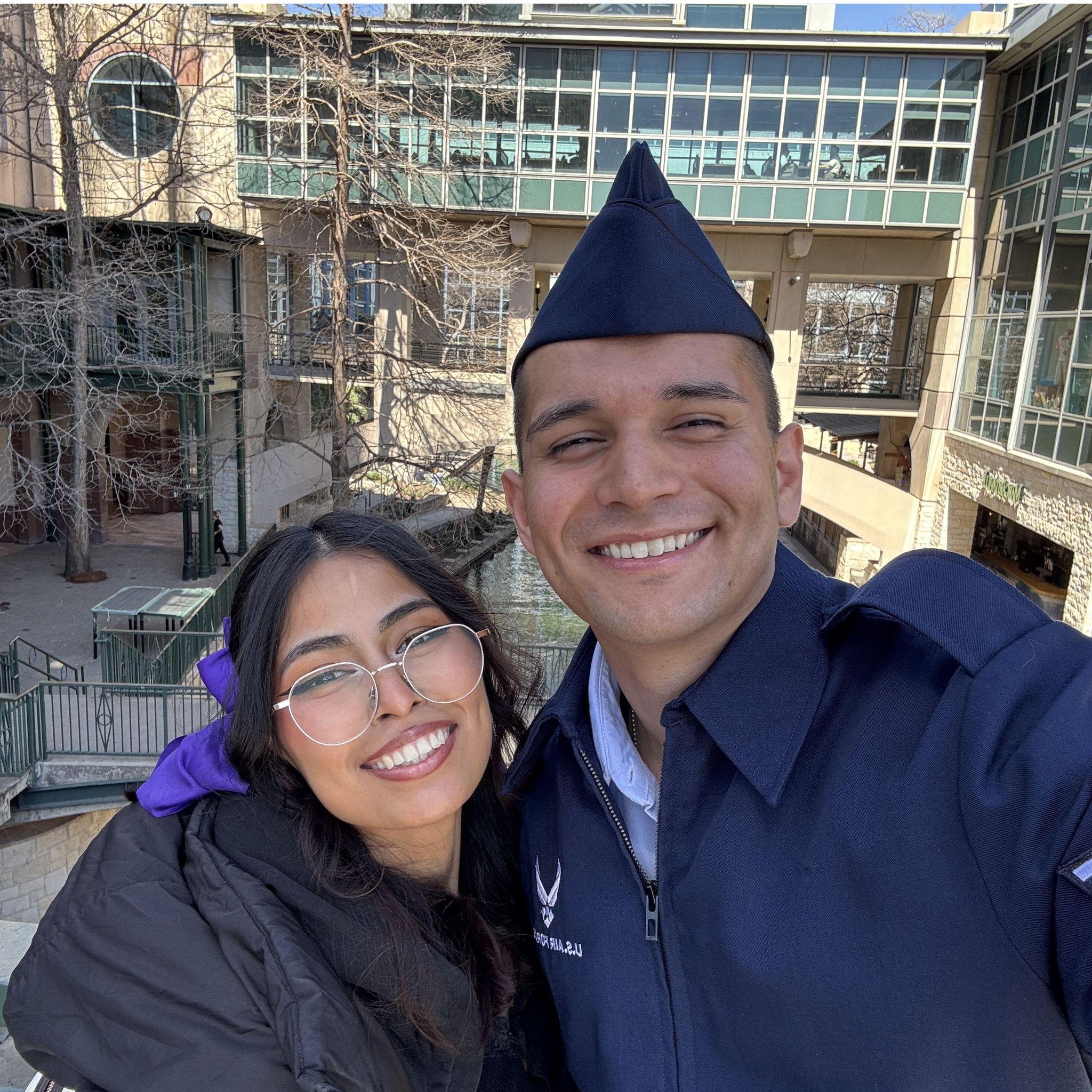 Our first dinner after being apart for 2 months.