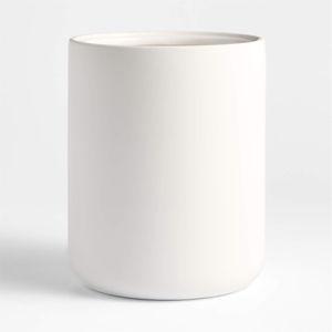 Varick Sand Silicone Coated Trash Can + Reviews | Crate & Barrel