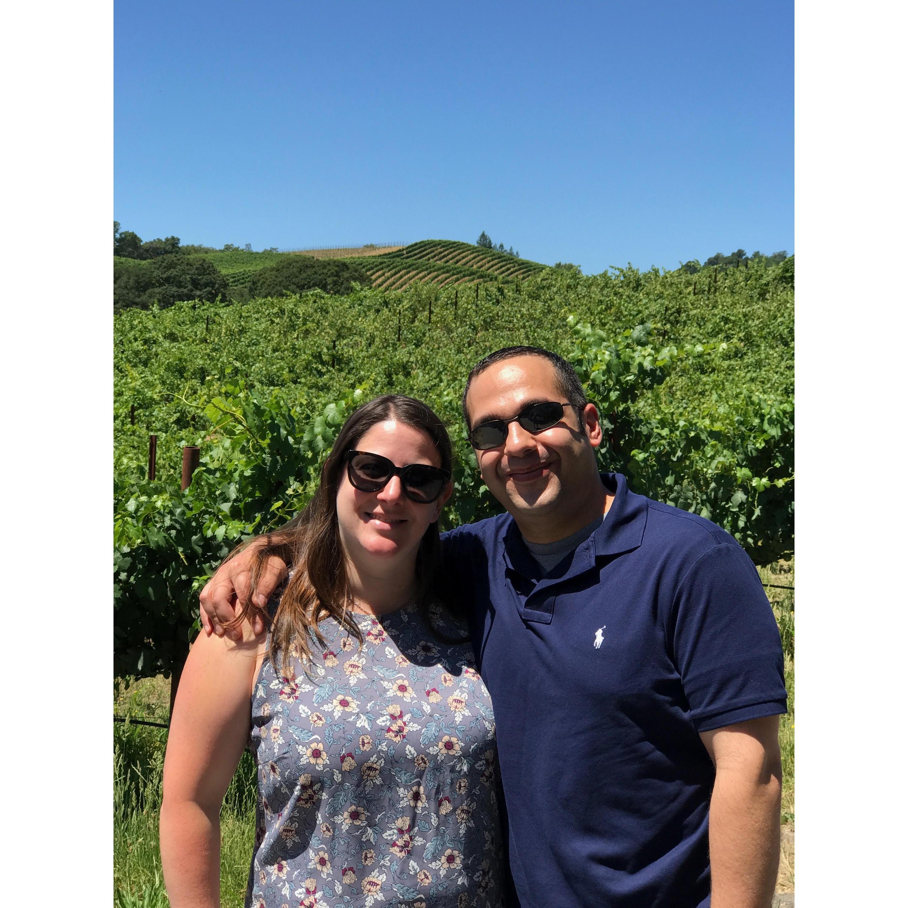 Visiting a winery in Sonoma, CA