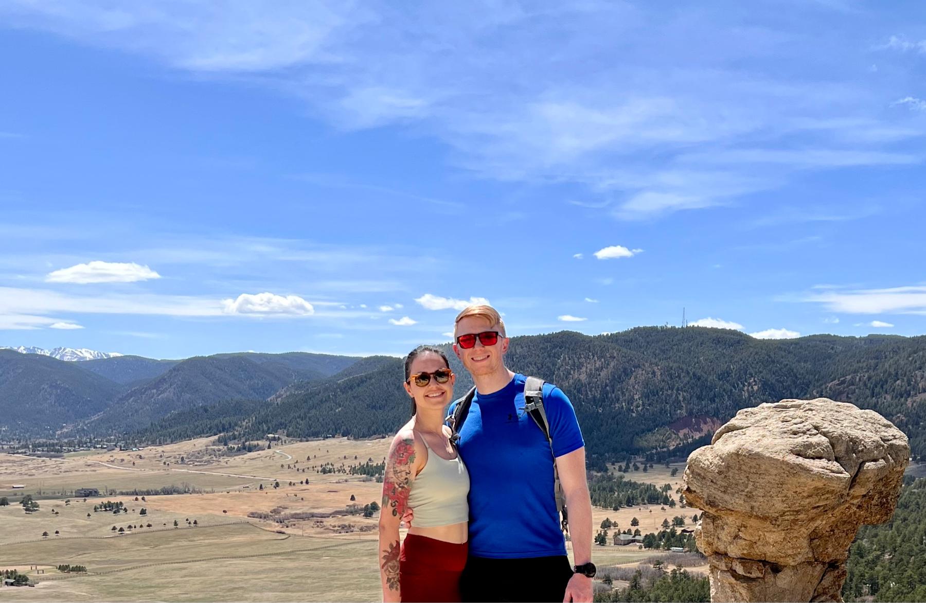 Our first hike up a mountain! 
Florida girl couldn’t hang!