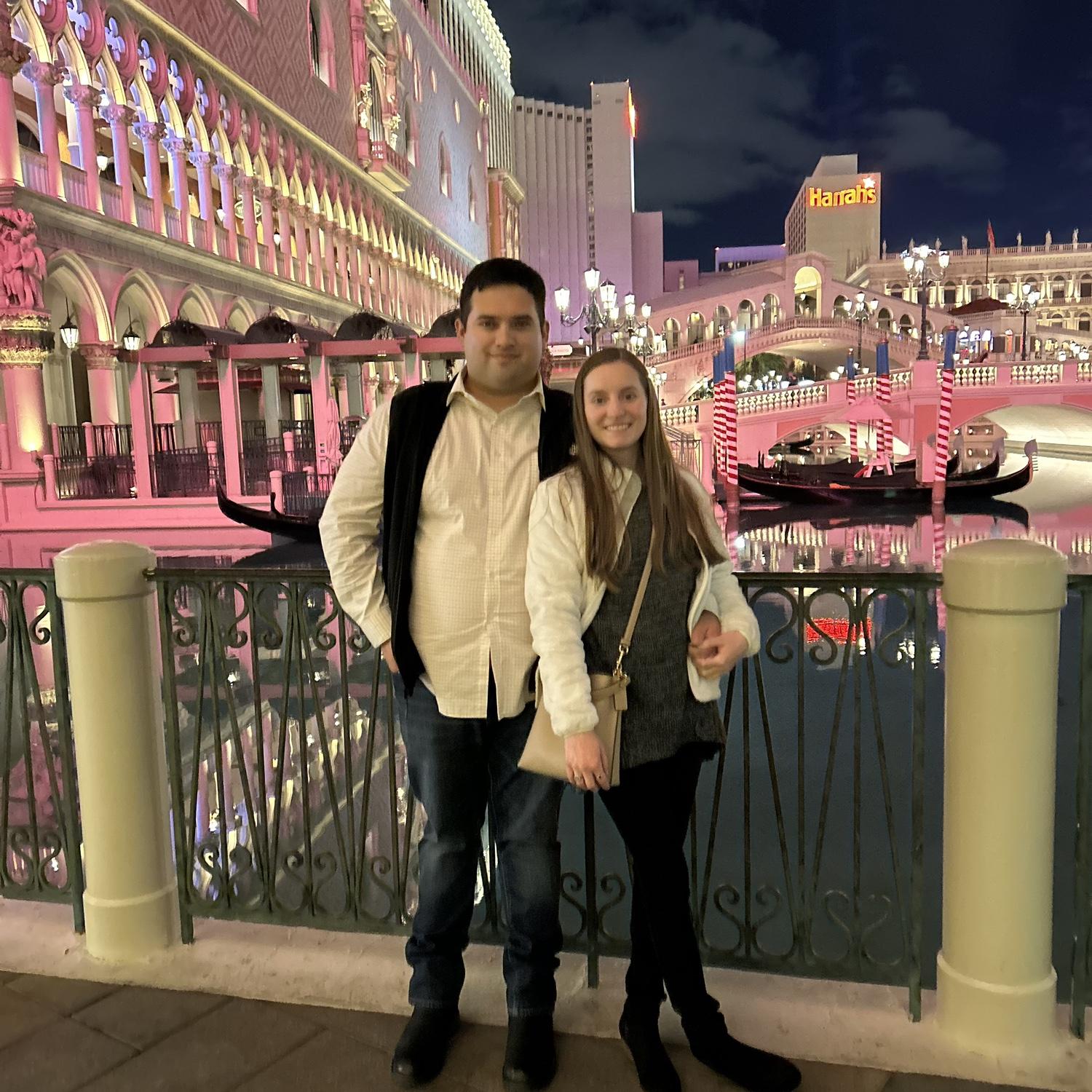 Another trip to Vegas! The first trip in the year we get married!