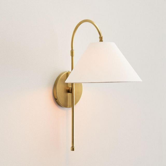 Sinclair Metal Arc Sconce, Brass