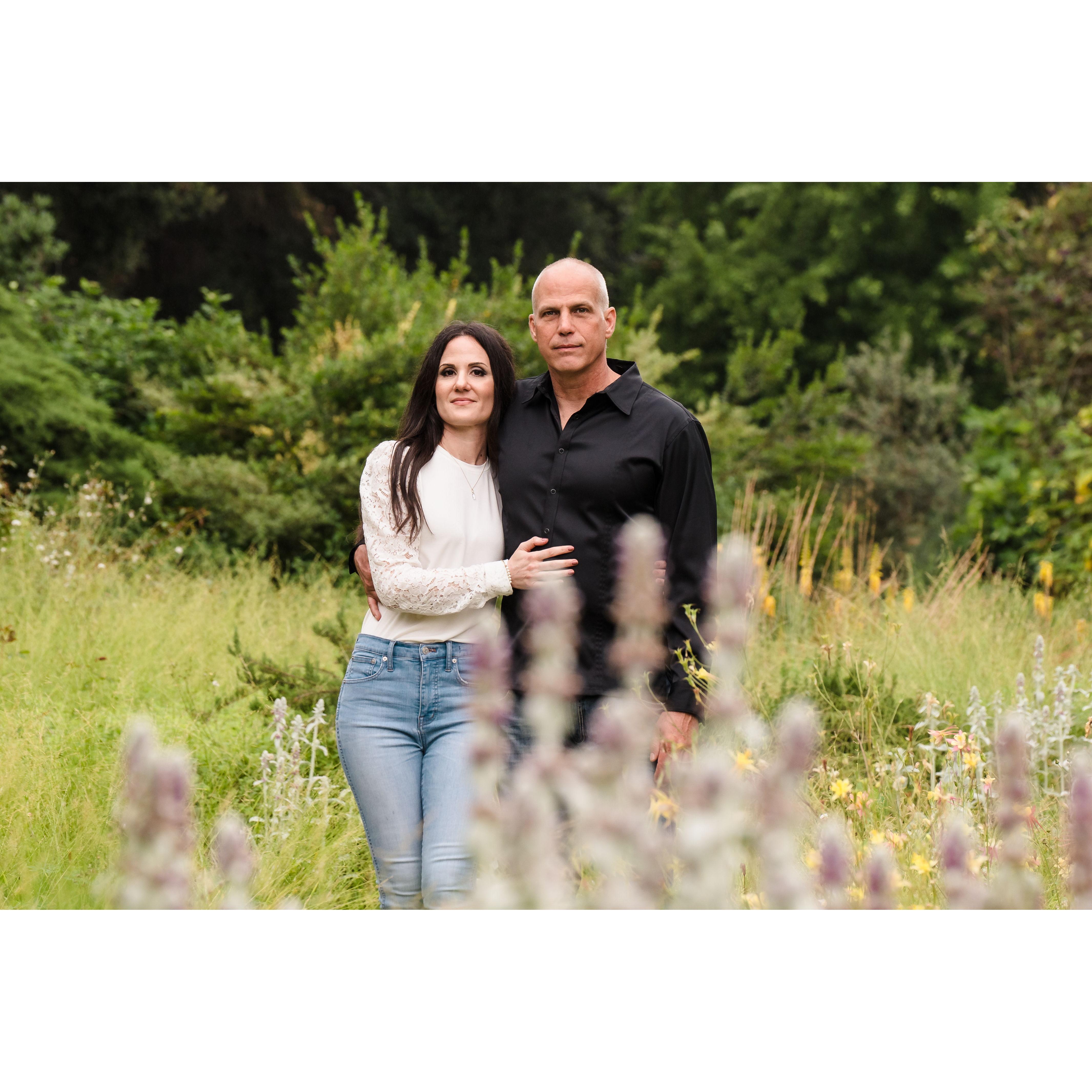 June 2023 engagement photo shoot at LA Arboretum & Botanical Garden