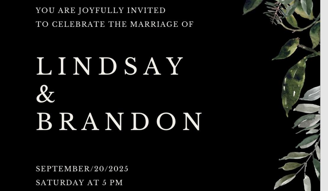The Wedding Website of Lindsay Shoaf and Brandon Thompson
