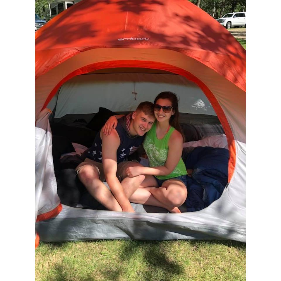 Shane took me camping for the first time in Bottineau, ND
