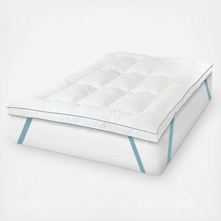 MemoryLOFT Gel-Infused Memory Foam and Fiber Mattress Topper