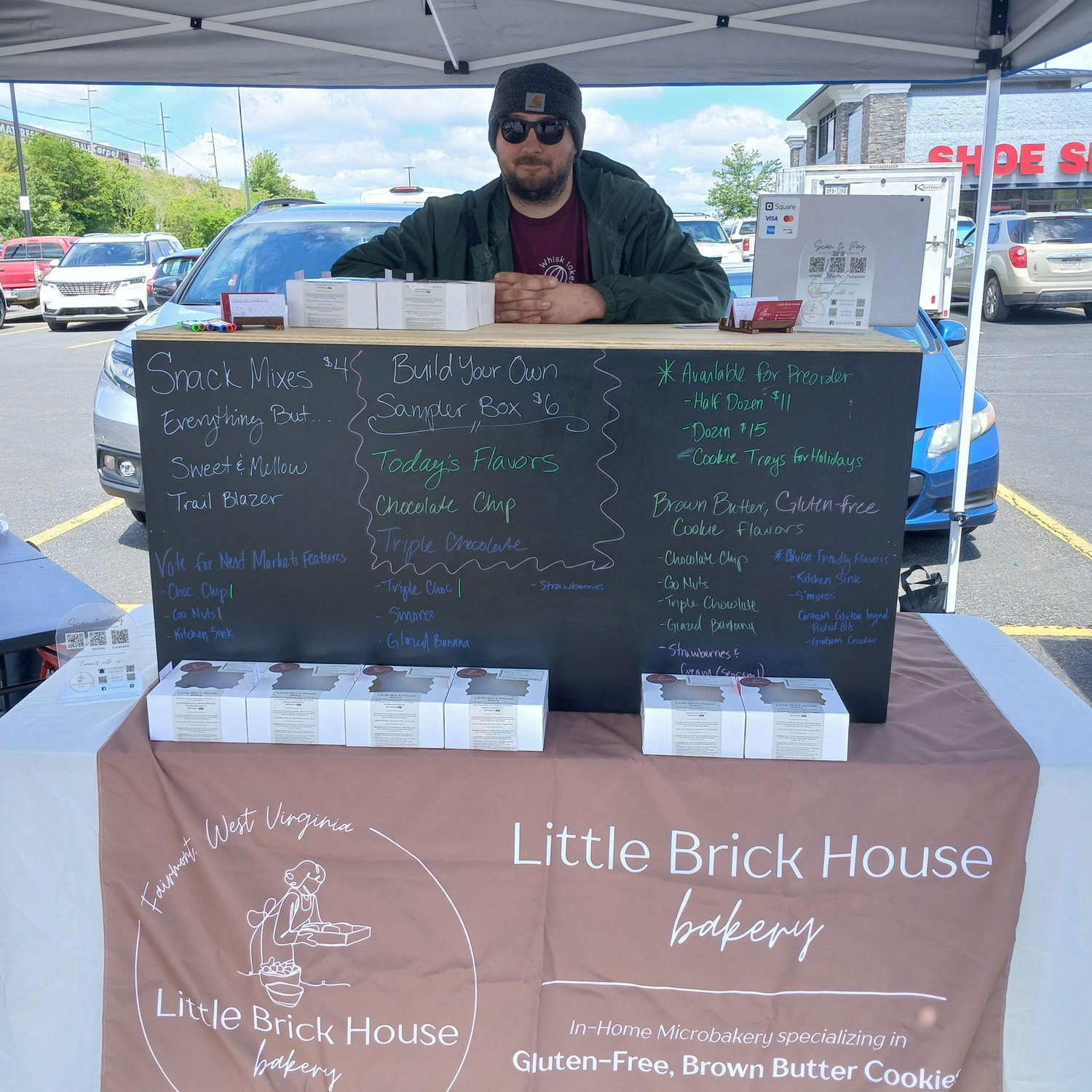 Our First Farmer's Market as Little Brick House Bakery