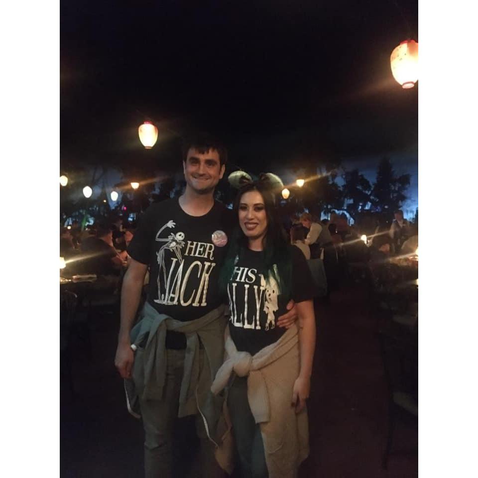 celebrating our 4th anniversary at the Blue Bayou in Disneyland