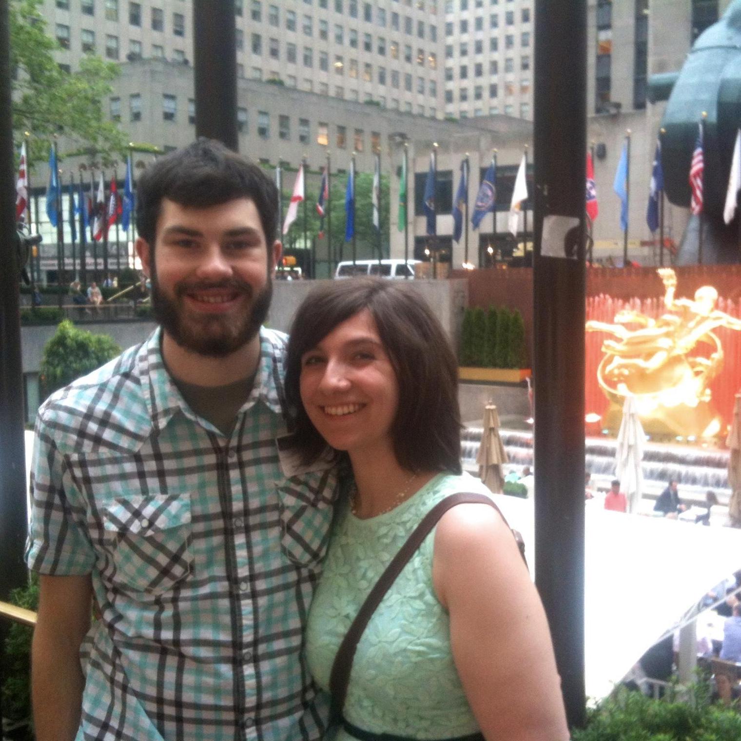 A moment in NYC on a class trip to the Promax BDA conference, right before Landon's internship at Click 3X over the summer.