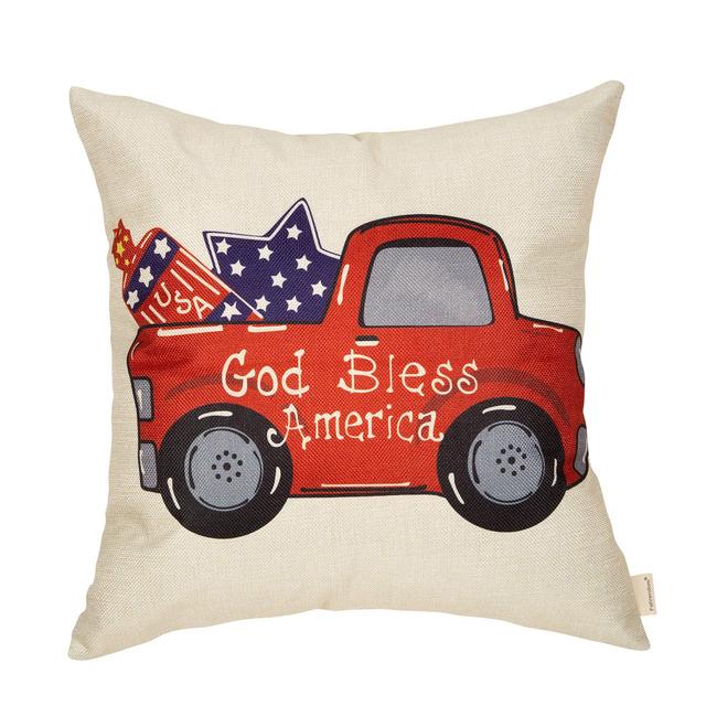 God Bless America Pillow Cover