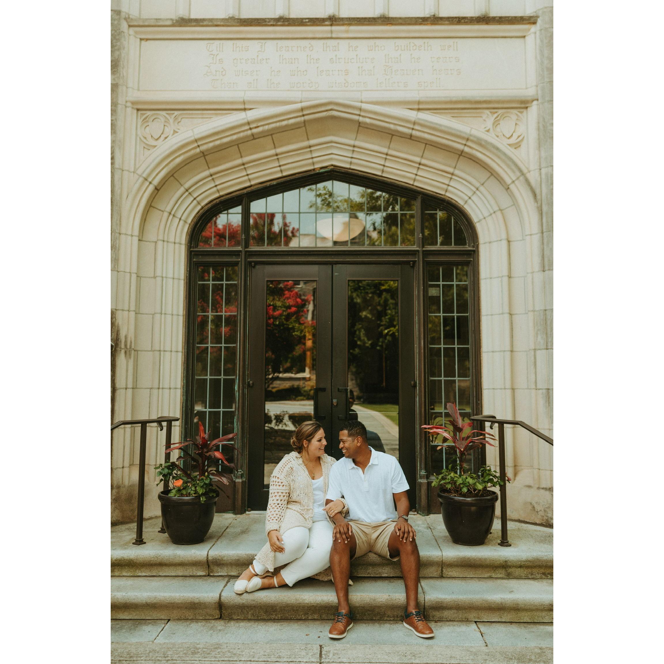 A few of our official engagement photos at Oglethorpe University