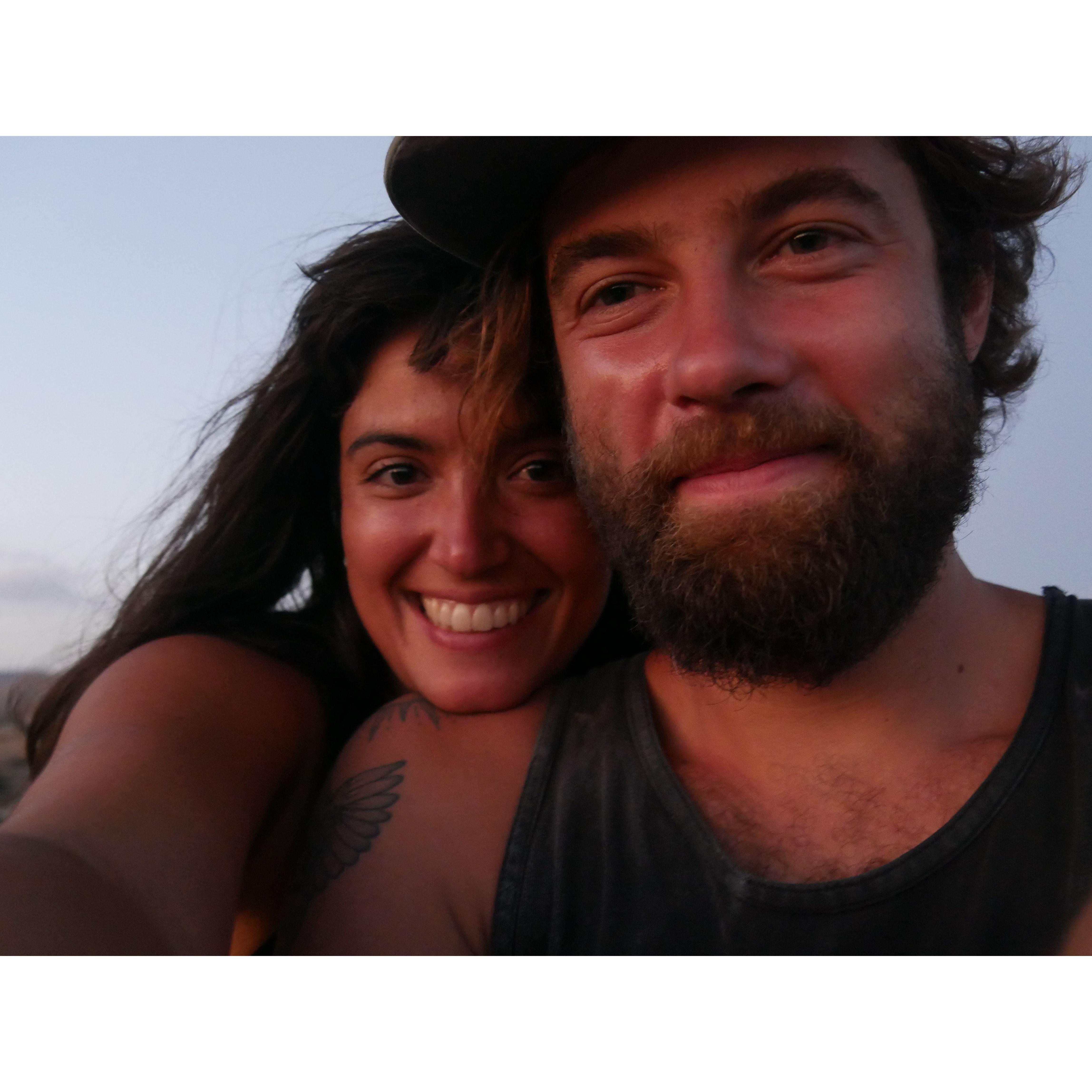 In Joshua Tree for the first time together, where Will asked Amanda to be his girlfriend :)