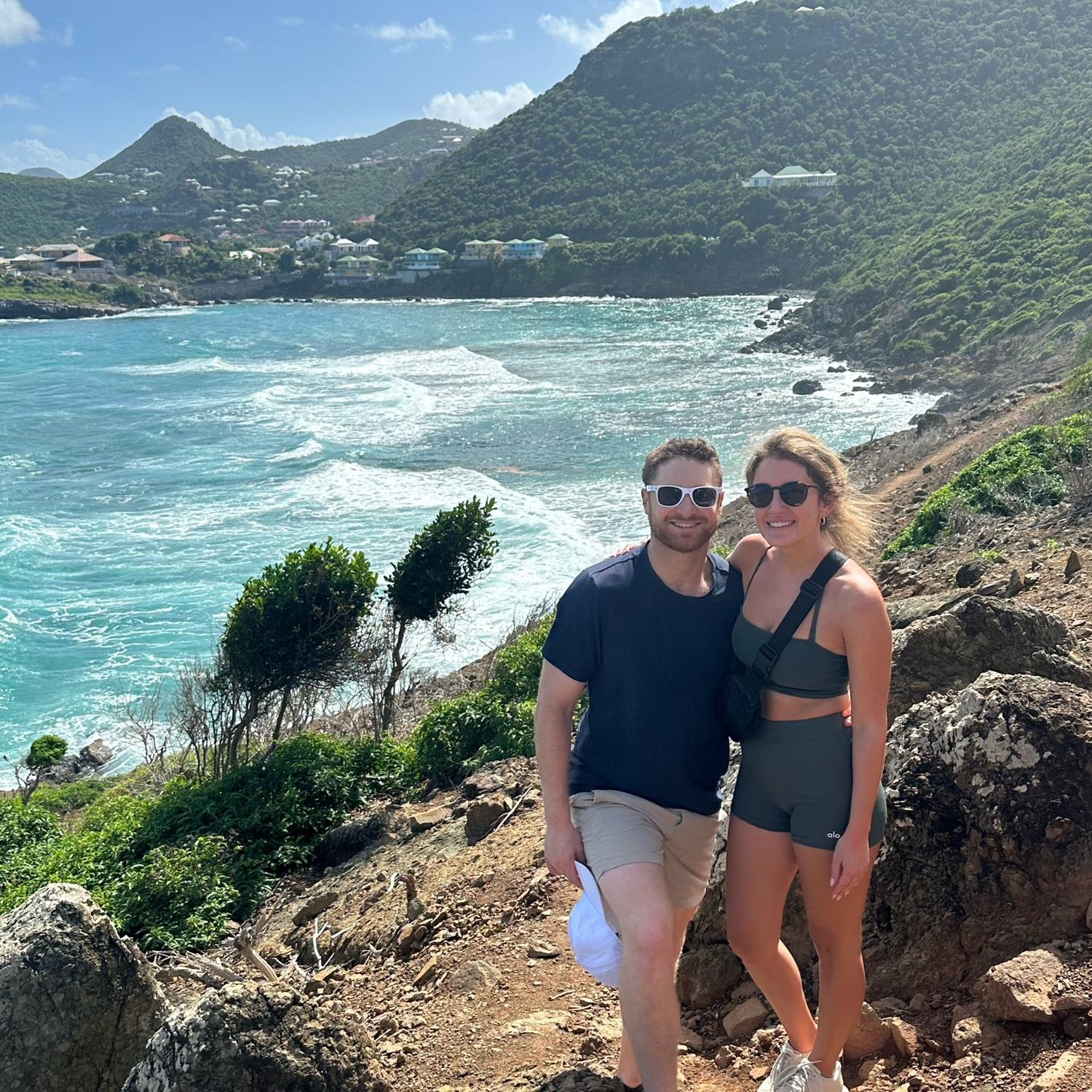 Morning hikes in St. Barth's