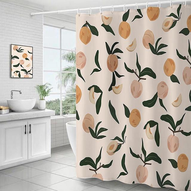 Bathroom Waterproof Curtain, Shower Curtain With Hook,Summer Shower Curtain,Fabric Shower Curtain,Shower Curtain Decoration,Shower Curtain,.