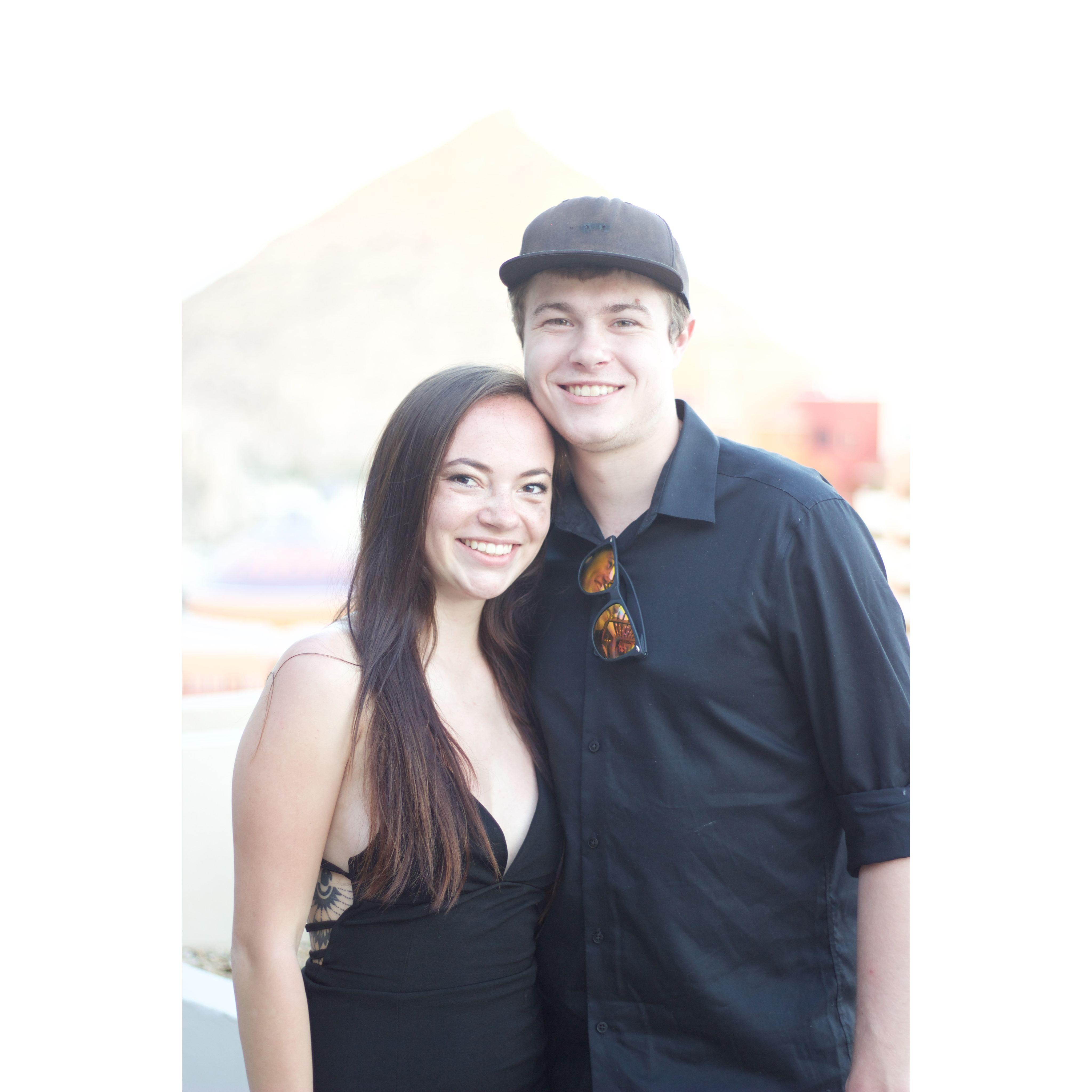 One of the first pictures Mikey and Alyvia took together as a couple. Cabo 2018