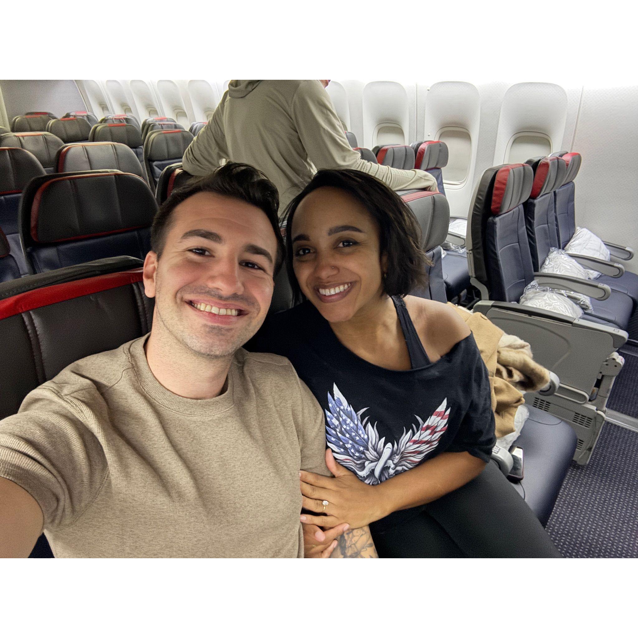 On our way to Frankfurt, Germany for Valentine's Day