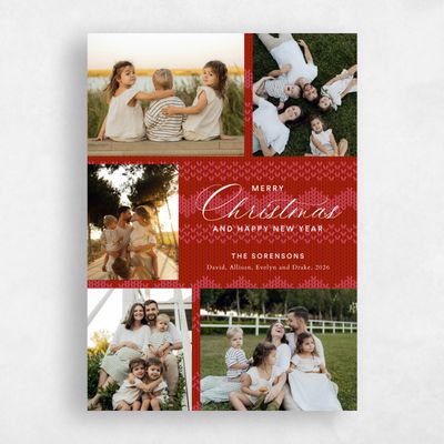 Dark Red Holiday Card - Osprey