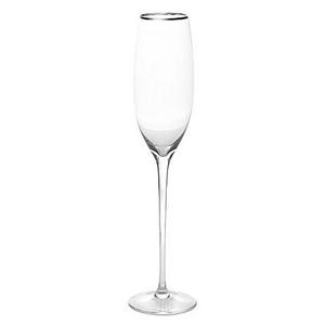Olivia & Oliver Madison Platinum Champagne Flutes (Set of 4)