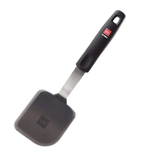 Di Oro Designer Series Flexible Small Silicone Turner Spatula – 600F Heat-Resistant Rubber Cookie Spatula - BPA Free, FDA Approved, and LFGB Certified Pro-Grade Silicone - Versatile Kitchen Tool