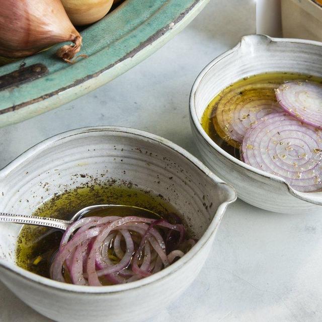 White Marinated Onion Bowl