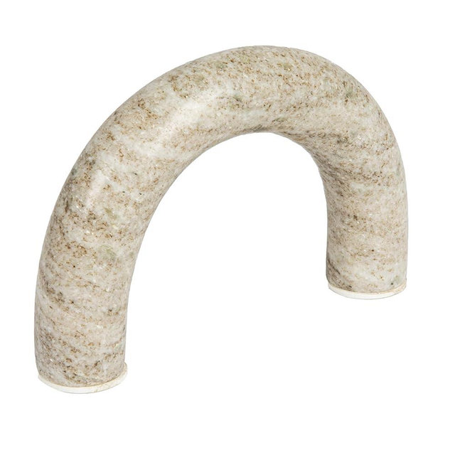 Creative Co-Op Marble Arch Tabletop Shelf, Beige Accent Decor