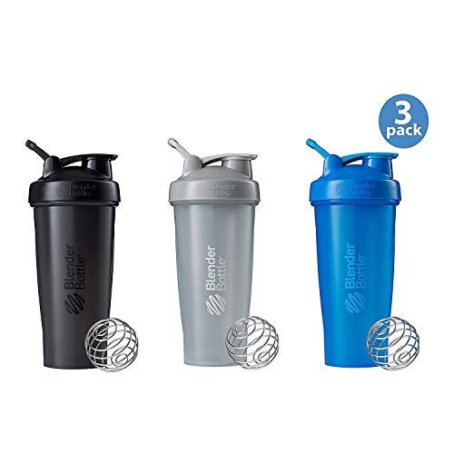 BlenderBottle Classic Loop Top Shaker Bottle 3-Pack, 28 ounce, Colors May Vary