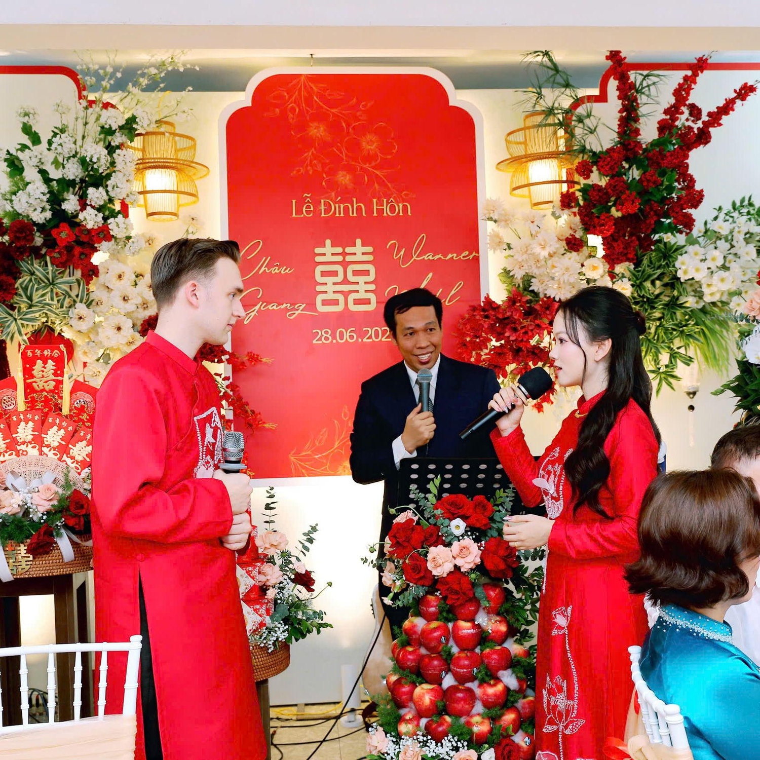 Engagement ceremony in June 2025