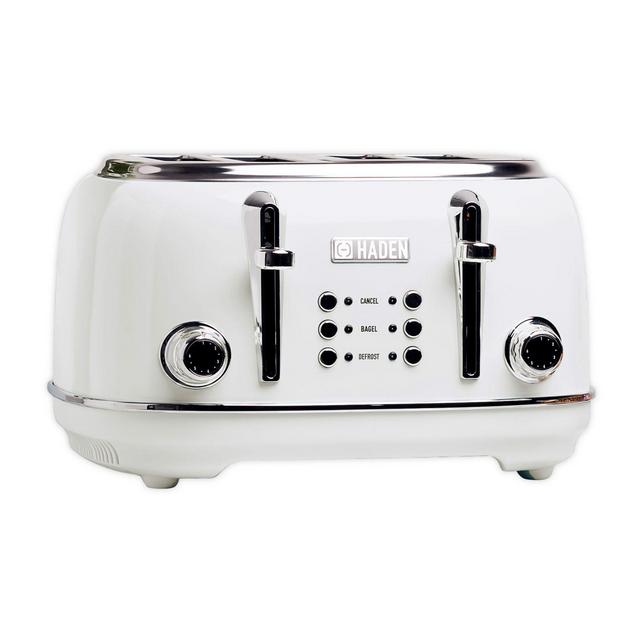 Haden Heritage 4-Slice Toaster Ivory White