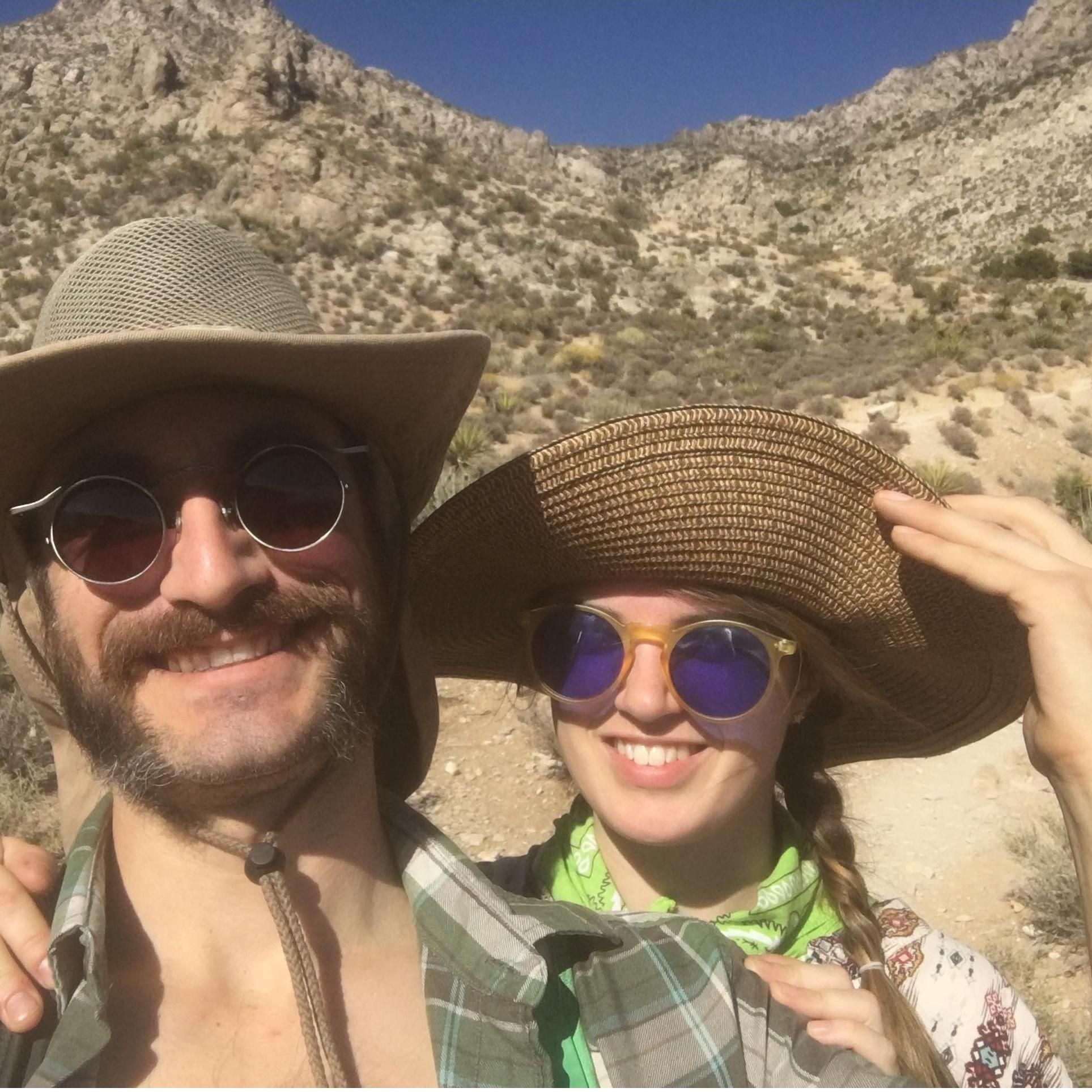 Getting used to desert hiking in Red Rock Canyon, NV.