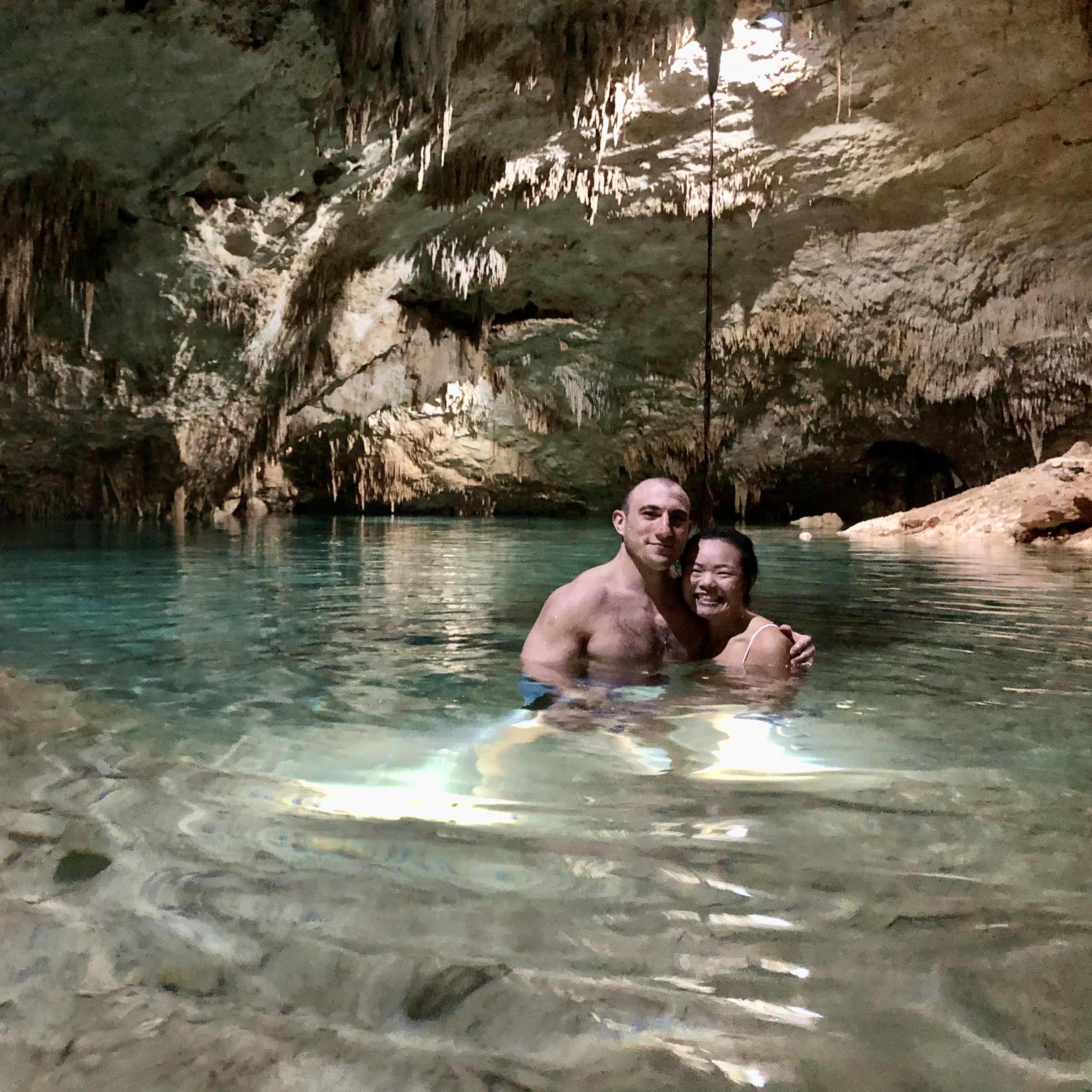 Exploring cenotes in Tulum in December 2018