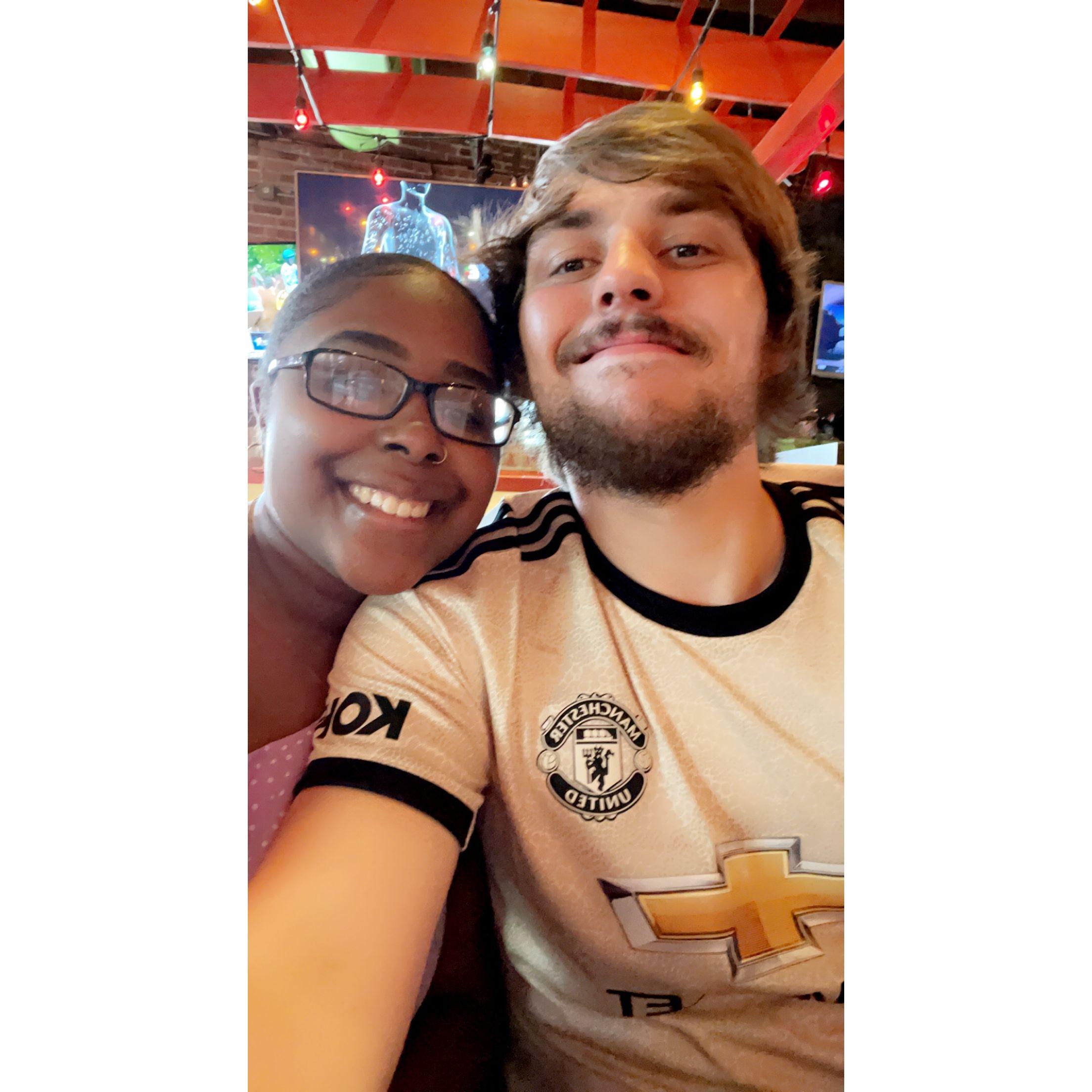 This again was the day we got engaged. We went out for margaritas and tacos to initially celebrate our 3rd year of dating and it turned into an engagement celebration instead!