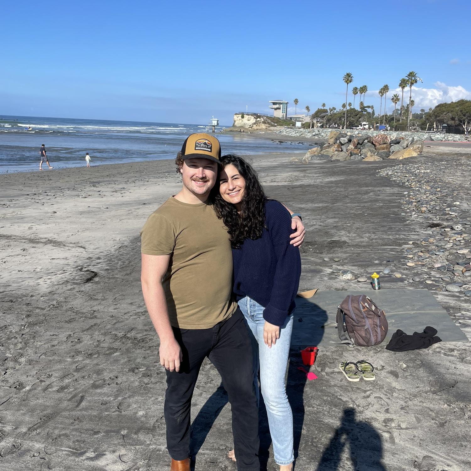 Taylor’s first trip to San Diego spending Christmas Eve on the beach! Dec 2024