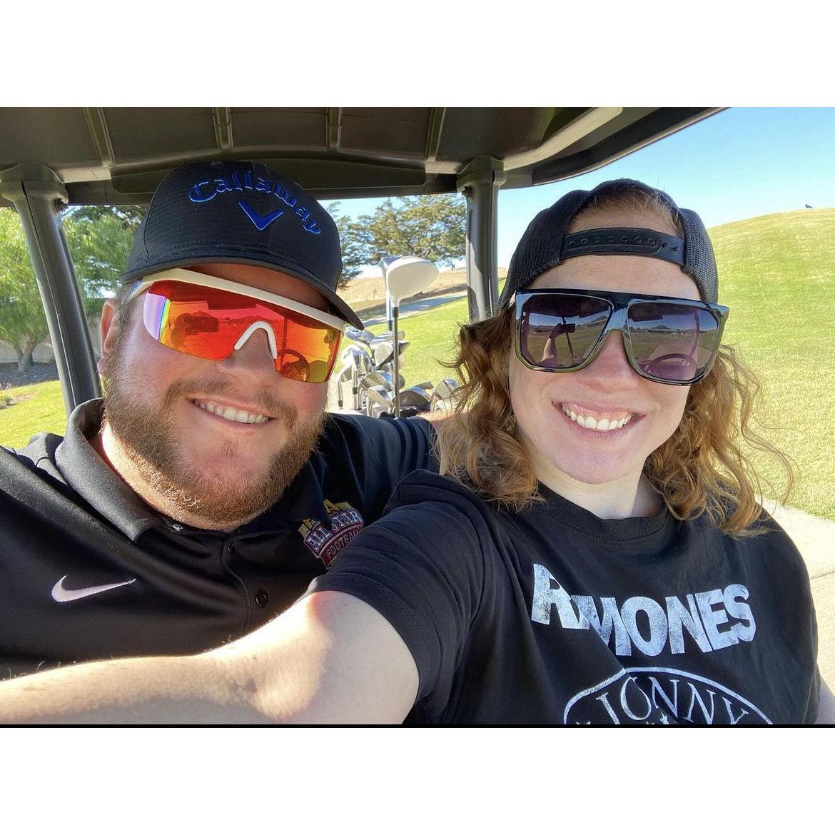 One of many golf outings!