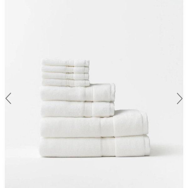 Luxe Bath Towel Set - White