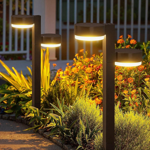 ELECLINK Solar Pathway Lights Outdoor Waterproof, 6 Pack with 12 Head Solar Lights Outdoor Super Bright Up to 12Hrs, Auto On/Off Garden Light for Yard Patio Path Walkway Driveway Outside Decor