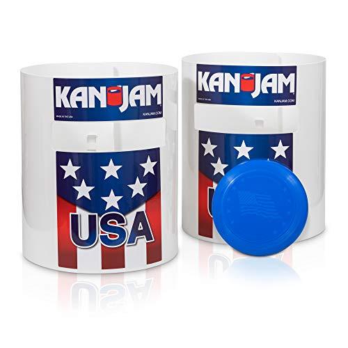 Kan Jam Portable Disc Slam Outdoor Game - Features Durable, Weather Resistant Material - Includes 2 Kan Jam Targets and 1 Flying Disc; Multiple Styles Available